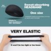 Running Headbands for Men（4 or 6 Pack, Mens Stretchy Headband for Football,Cycling,Basketball,Yoga,Fitness Workout Unisex Quick-Dry Sweatband