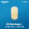 Amazon Basic Care Advanced Fast Healing Hydrocolloid Gel Bandages, 0.83 x 1.65 inches Adhesive Pads (20 Count)