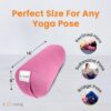 Sol Living Yoga Bolster Pillow for Restorative Yoga Meditation Bolster 100% Cotton Cylindrical Meditation Cushion Firm Yoga Cushion Bolster Washable Cover Body Pillow for Balance Support Asana Poses