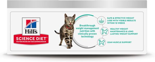 Hill's Science Diet Perfect Weight, Adult 1-6, Weight Management Support, Wet Cat Food, Variety Pack: Liver & Chicken Minced; Chicken Stew, 2.9 oz Can Variety Pack, Case of 24