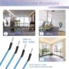 Pedal Resistance Band, 4-Tube Elastic Pull Rope, Sit-up Equipment, Yoga Strap Bodybuilding Expander, Exercise Bands, Fitness Equipment for Abdomen, Waist, Arm, Leg Stretching Slimming Training