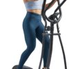 61wB4xT5LML._AC_SL1500_.jpg Sunny Health & Fitness 2-in-1 Smart Upright Elliptical Full-Body Exerciser w/Pulse Sensors, Home Cross-Training Cardio Workout Machine, Free SunnyFit App Bluetooth Link, Optional Long Stride Length