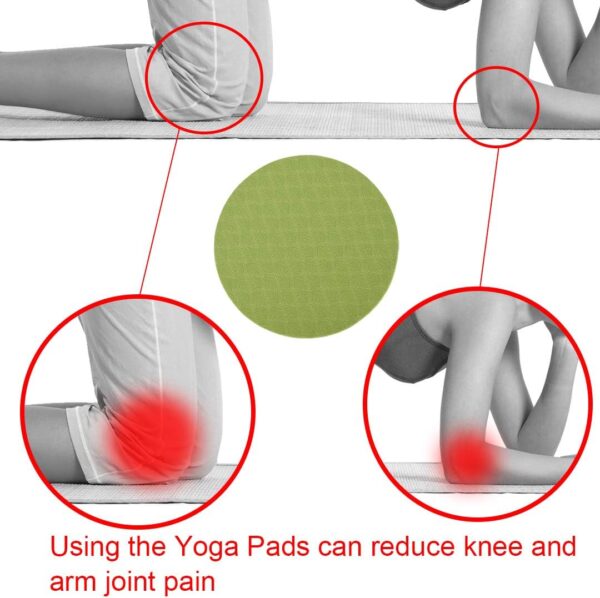 GoYonder Yoga Knee Pads 2 Pack, Yoga Knee Cushion Thick, Exercise Pads for Knees Elbows Wrist Hands Head Foam Pilates Kneeling pad