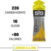 Science in Sport Energy Gel Pack, SIS Isotonic Energy Gel, 22g Fast Acting Carbs, Performance & Endurance Gels, Lemon & Lime Flavor - 2 Fl Oz (Pack of 6)