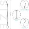 Professional Dental Scraper Tool - Dentist Pick, Medical Stainless Steel, Dental Tarter Scraper for Tooth Stains Remover, Dentist Home Use Tools