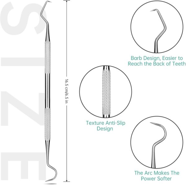Professional Dental Scraper Tool - Dentist Pick, Medical Stainless Steel, Dental Tarter Scraper for Tooth Stains Remover, Dentist Home Use Tools