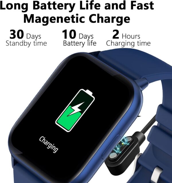 Smart Watch (Answer/Make Call), 1.9" Smartwatch Fitness Tracker for Android and iOS Phones with Heart Rate Sleep Tracking, Multi Sport Modes, Blood Oxygen, Ai Voice Control,Fitness Watch for Women Men