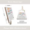 Positive Mental Health Office Decor Rustic Desk Decor Therapy Office School Counselor CBT Therapist Counseling Wood Sign Psychology Decoration for Home Farmhouse Table Shelf Plaque with Wood Stand