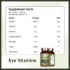 Eye Vitamins and Mineral Supplement,Vitaminas para los ojos， Lutein 180 Mg with Zeaxanthin, Lutein and Zeaxanthin Supplements, Vitamins C & E to Support Eye Health Supplements, 90 Capsules (2PCS)
