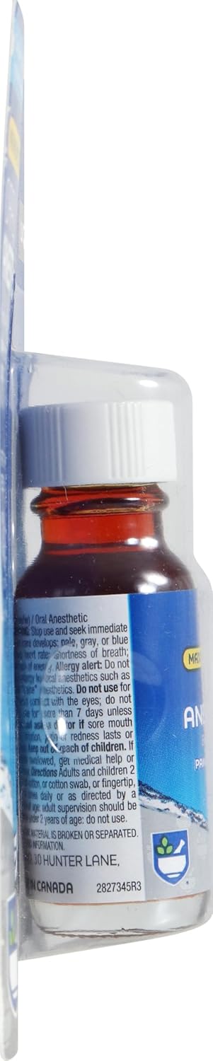 Rite Aid Maximum Strength Liquid Anesthetic Oral Pain Relief - .5 fl oz, Benzocaine 20% | Pain Relief Medications & Treatments | Canker Sore and Tooth Pain Relief for Adults | Mouth Sores Treatment