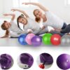 6 Inch Mini Exercise Pilates Yoga Ball, Stability Ball for Yoga, Barre, Training and Physical Therapy- Improves Balance, Core Strength Yoga Ball with Inflate Pump