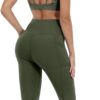 CHRLEISURE Leggings with Pockets for Women, High Waisted Tummy Control Workout Yoga Pants