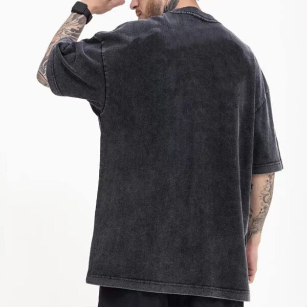 3 Pcs Oversized T-Shirts Heavy Cotton Washed Summer Vintage Tee Loose Fit Short Sleeve Casual Shirts for Men Women