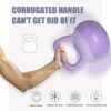 soges PVC One-Piece Kettlebell with Wide Handles, Strength Training Kettlebells 5lb to 35lb Optional for Women of Different Levels, Iron Sand Filled Soft Kettlebell