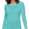 Natural Uniforms Women's Under Scrub Tee Crew Neck Long Sleeve T-Shirt