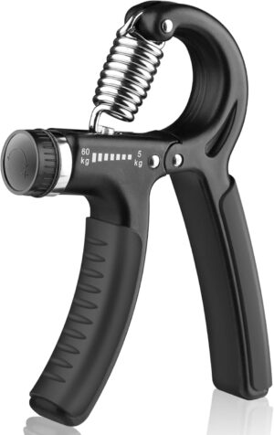 AIXPI Grip Strength Trainer, Hand Grip Exerciser Strengthener with Adjustable Resistance 11-132 Lbs (5-60kg), Forearm Strengthener, Hand Exerciser for Muscle Building and Injury Recover