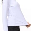 Women's Long Sleeve Compression Shirts Workout Tops Cross Hem Athletic Running Yoga T-Shirts with Thumb Hole