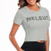 NELEUS Women's Running Crop Tank Tops Dry Fit Workout Athletic Crop Shirts Pack of 3