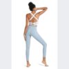 romansong Strappy Yoga Sports Bras for Women Padded Criss-Cross Back Tank Tops