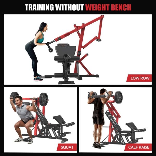 SPART Leverage Gym Machine, Multifunction Strength Training Workout Station, Plate Loaded Lever Gym with Multi Bench Press for Chest, Shoulder, Back, Core, Leg, Full Body Workout Machine for Home Gym