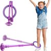 Skip Ball Skip It for Kids - Foldable Colorful Flash Wheel Skip Ball, Indoor Outdoor Game Fitness Toys for Kids, Cool Kids Toys Christmas Birthday Gifts for Girls Boys Age 6 7 8 9 10+ Year Old