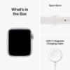 Apple Watch SE (2nd Gen) (GPS + Cellular, 40mm) - Silver Aluminum Case with White Sport Band, M/L (Renewed)
