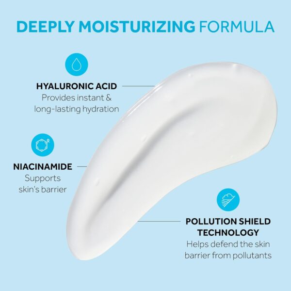 No7 HydraLuminous+ Hydrating Day Gel Moisturizer - Hyaluronic Acid and Vitamin B3 Niacinamide Face Moisturizer to Hydrate, Protect & Refresh Skin - Supports Skin Barrier Repair (1.69 Fl Oz)