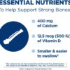 Citracal Petites, 400 mg Calcium Citrate, Easily Absorbed and Highly Soluble with 12.5 mcg (500 IU) Vitamin D3, Bone Health Support for Ages 12+, Smaller and Easier to Swallow Caplets, 375 Count