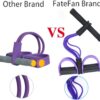 Multifunction Tension Rope, 6-Tube Elastic Yoga Pedal Puller Resistance Band, Natural Latex Tension Rope Fitness Equipment, for Abdomen/Waist/Arm/Leg Stretching Slimming Training