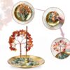 Incense Holder for Sticks, Healing Crystal Stone Money Tree Incense Burner, Ash Catcher for Yoga, Meditation and Home Decor