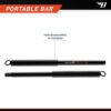 Professional Resistance Exercise 36" Light Weight Bar and All-in-one 6-pc Resistant Accessory Kit with 20/30/40lb Bands, Door Anchor and Ankle/Arm Straps for Home Physical Training