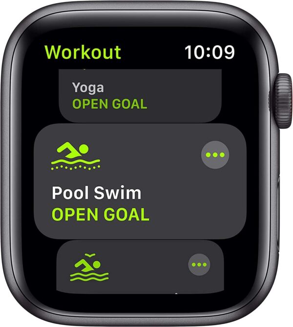Apple Watch SE (GPS, 40mm) - Space Gray Aluminum Case with Black Sport Band (Renewed)