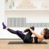 Yoga Socks with Grips for Women Non Slip Pilates Socks Anti Skid Grippy Ankle Athletic Socks 3 Pairs