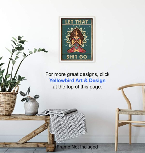 Zen Decor - Meditation Gifts - Spiritual Gifts for Women - Spa Wall Art Room Decor - Namaste Wall Art - Yoga Wall Art - Meditation Decor - Mandala Wall Decor - Boho New Age Buddhist Decor