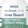 Milk Thistle Liver Detox Supplement 400mg with Dandelion Root & Artichoke Silymarin, 60 Capsules Liver Cleanse Liver Support Herbal Health Supplement, Antioxidant Support