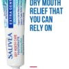 SALIVEA Dry Mouth Toothpaste - Soothing Mint Toothpaste with Natural Salivary Enzymes - Gentle Toothpaste to Aid Dry Mouth Care - Natural, Paraben Free Dry Mouth Toothpaste - Mint Flavor (4.3 oz Tube)