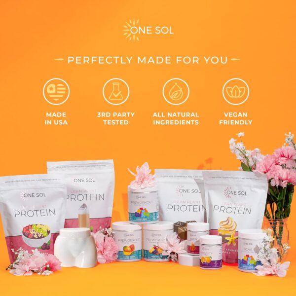 One Sol Creatine for Women Booty Gain, All Natural Women's Creatine Powder with Creapure, Increase Lean Muscle Mass, Reduce Recovery Time, Promotes Brain & Bone Health (Unflavored, 100 Servings)