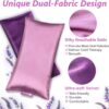 Lavender Eye Pillow for Relaxation, Yoga, Sleeping, Weighted Eye Mask Heated for Headache, Sinus, Dry Eyes Relief, Moist Heat Eye Compress, Meditation Accessories with Aromatherapy, Pack of 2