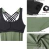 icyzone Women's Open Back Workout Athletic Yoga Tank Tops with Built in Bra