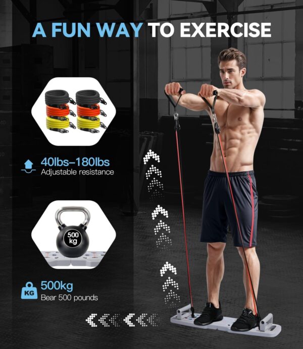 Push Up Board, Workout Equipment Home Gym,Exercise Equipment,Pushup Stands Strength Training,Portable Multi Function Foldable 20 in 1 Pull Up Bar Fitness