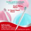 cleaings® Mini Brushes-Disposable Toothbrushes with Toothpaste and Pick for Work or Travel, 24 Count (Mint Flavor（Pack of 1）)