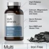 Horbäach Multi Minerals Supplement | 250 Capsules | Iron Free | Daily Mineral Complex for Men and Women | Non-GMO & Gluten Free
