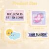 50 Pcs Inspirational Vision Board Stickers, Cute Motivational Quotes Positive Affirmations Designs Sticker, Vision Board Supplies for Goal Setting Personal Growth Gratitude Wellness