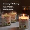 Magnificent 101 Set of 3 Long Lasting Pure Sage Smudge Candles - 42-Hour Burn, 3.5 Oz Each, Soy Wax, Sage Cleansing for House Energy, Meditation & Manifestation