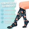 Laite Hebe Compression Socks for Women & Men Circulation(6 pairs)-Graduated Supports Socks for Running, Athletic Sports