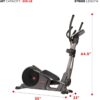 71lWwr-3LL._AC_SL1500_.jpg Sunny Health & Fitness Programmable 16 Electro-Magnetic Elliptical Cross Trainer Exercise Machine, Full-Body Cardio Equipment w/ 24 Pre-Built Workouts, 330LB Capacity,Optional Free SunnyFit App Link