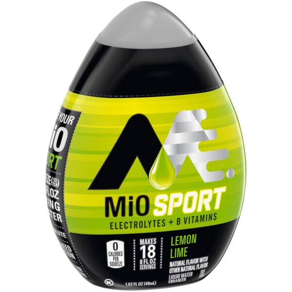 Mio Sport Liquid Water Enhancer, Lemon Lime, 1.62 Ounce, (Pack of 4)