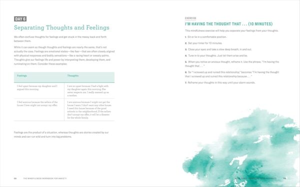 The Mindfulness Workbook for Anxiety: The 8-Week Solution to Help You Manage Anxiety, Worry & Stress