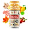 ANCIENT DRINKS Apple Cider Vinegar Beverage with Electrolytes, Vitamins, & Probiotics, Organic, Super-Hydrating Sports Drink - Switchel (Citrus & Ginger) - 16 fl oz (12 cans)