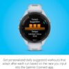 Garmin Forerunner 265S Advanced Multisport Touchscreen Smartwatch, Whitestone | Heart Rate Monitor, Training Stats, Daily Suggested Workouts, Up to 15 Day Battery Life with Signature Gift Bundle